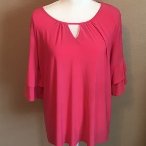 Notations xl coral/pink top